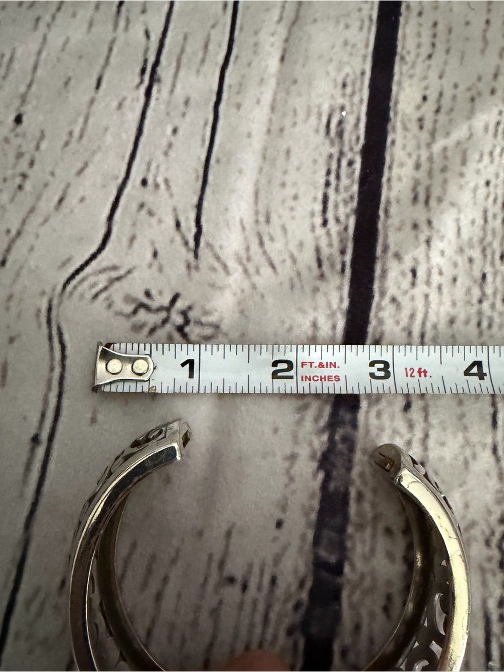 Brighton Contempo Hinged Scroll Bangle. - Picture 8 of 9